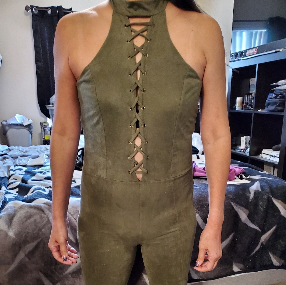 Agaci Olive Jumpsuit